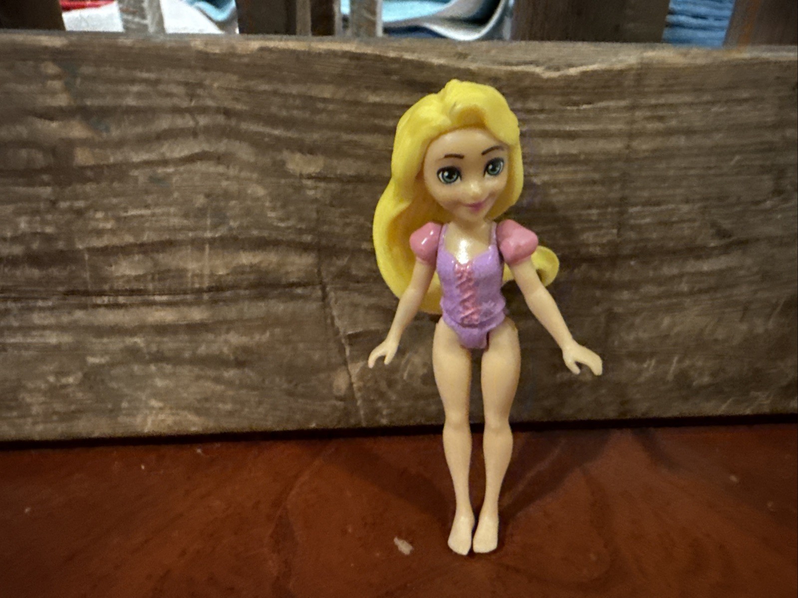 3.5" Disney Princess Rapunzel Small Doll Toy Figurine Kids Loose