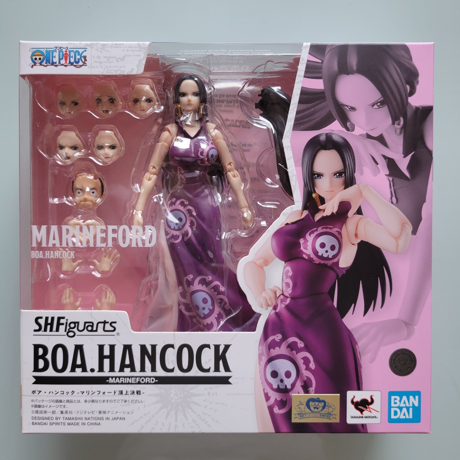 Modellino S.H.Figuarts Boa Hancock Marineford Summit War pezzo unico Bandai JP
