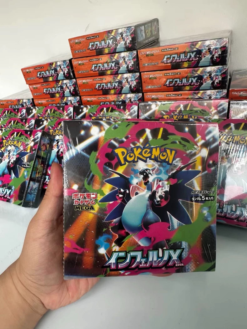 Carta Pokemon Inferno X Booster Box Mega M2 giapponese con confezione termoretraibile