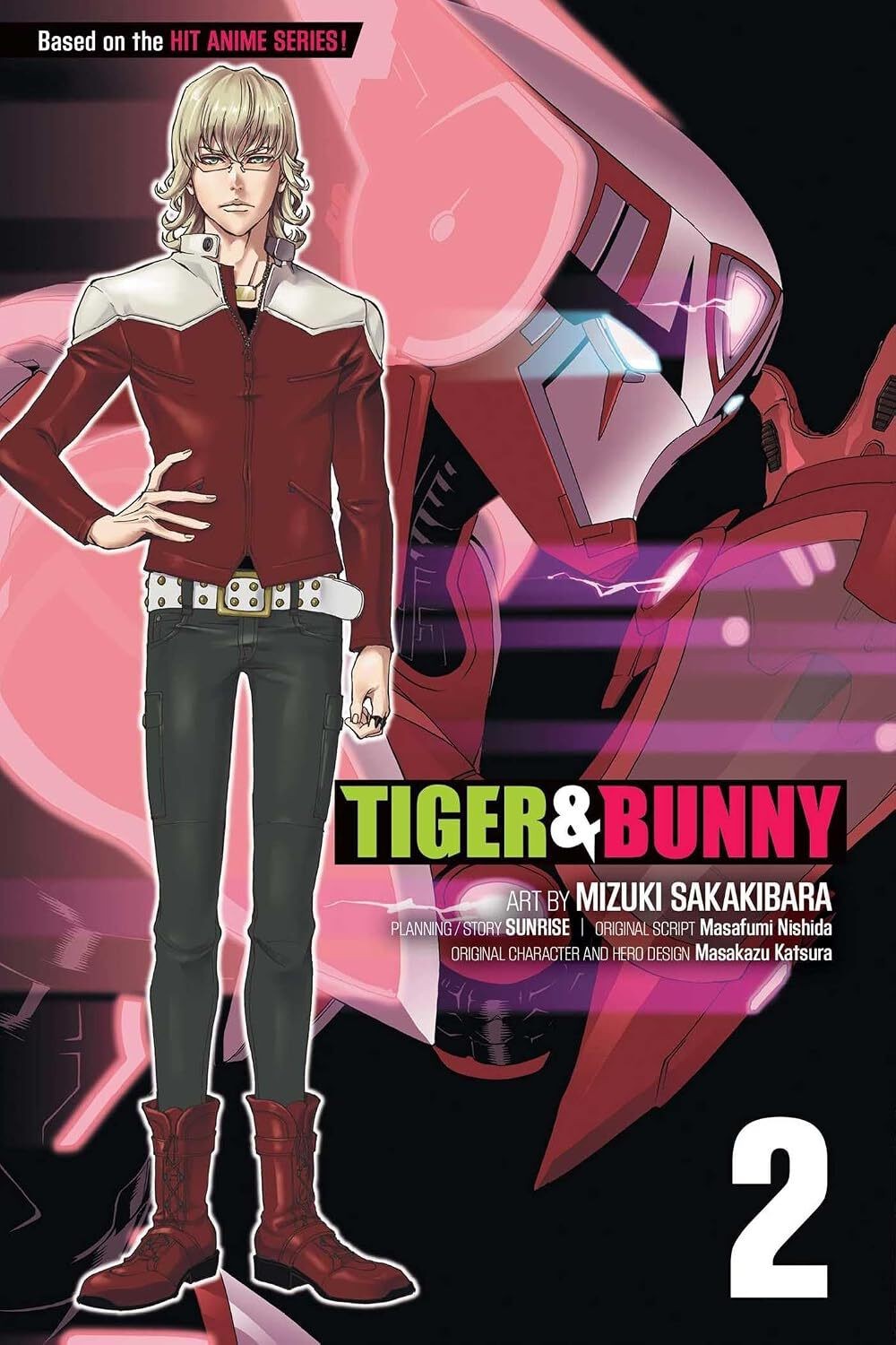 Tiger and Bunny Vol 2 Ex Biblioteca Usato Manga Inglese Graphic Novel Fumetto