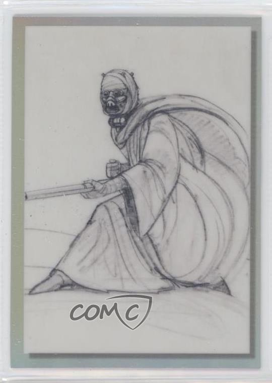 2022 Chrome Star Wars Galaxy Trilogia Originale Concept Art Tusken Raider 5l1