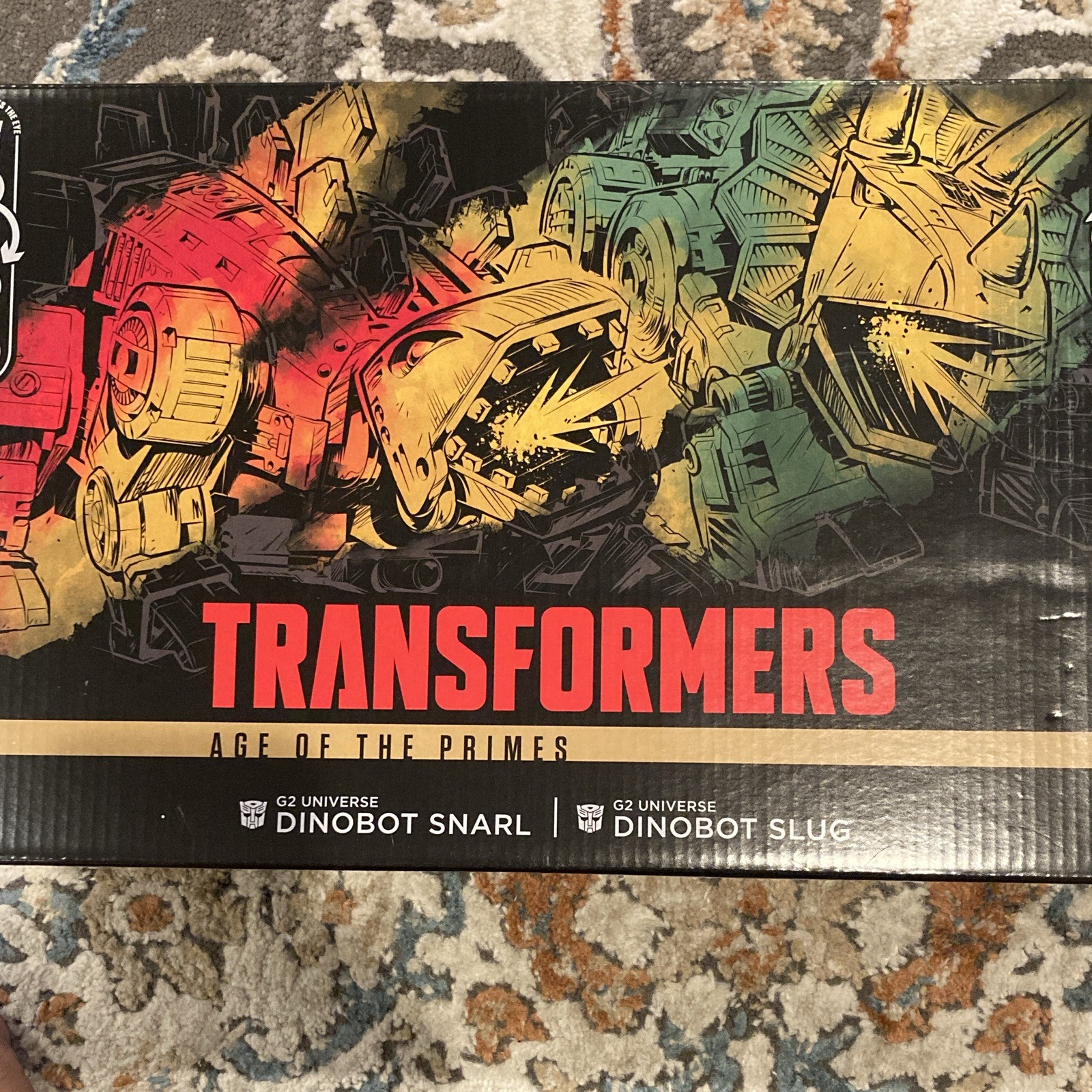 Transformers Age of the Primes G2 Universe Dinobot Snarl and Slug Confezione da 2 pezzi