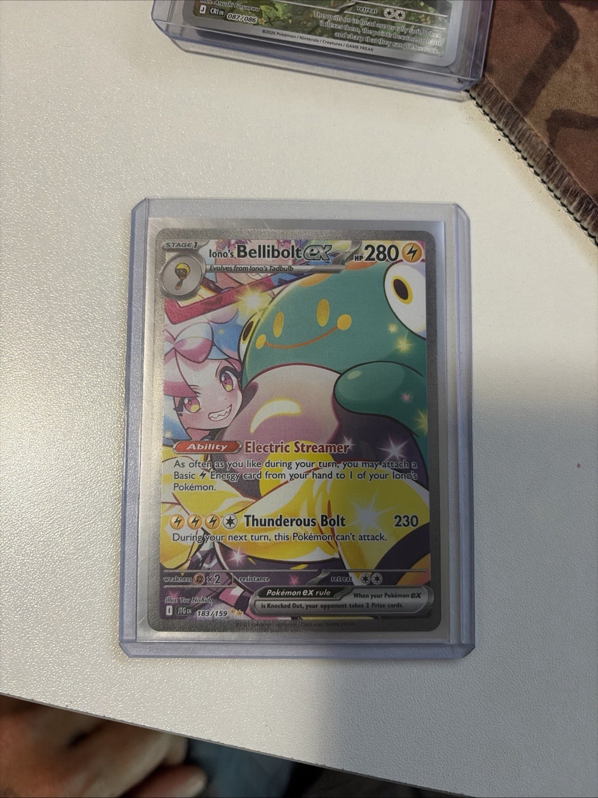 Bellibolt di Iono ex Pokemon TCG Viaggio Insieme Full Art SIR Holo 183/159