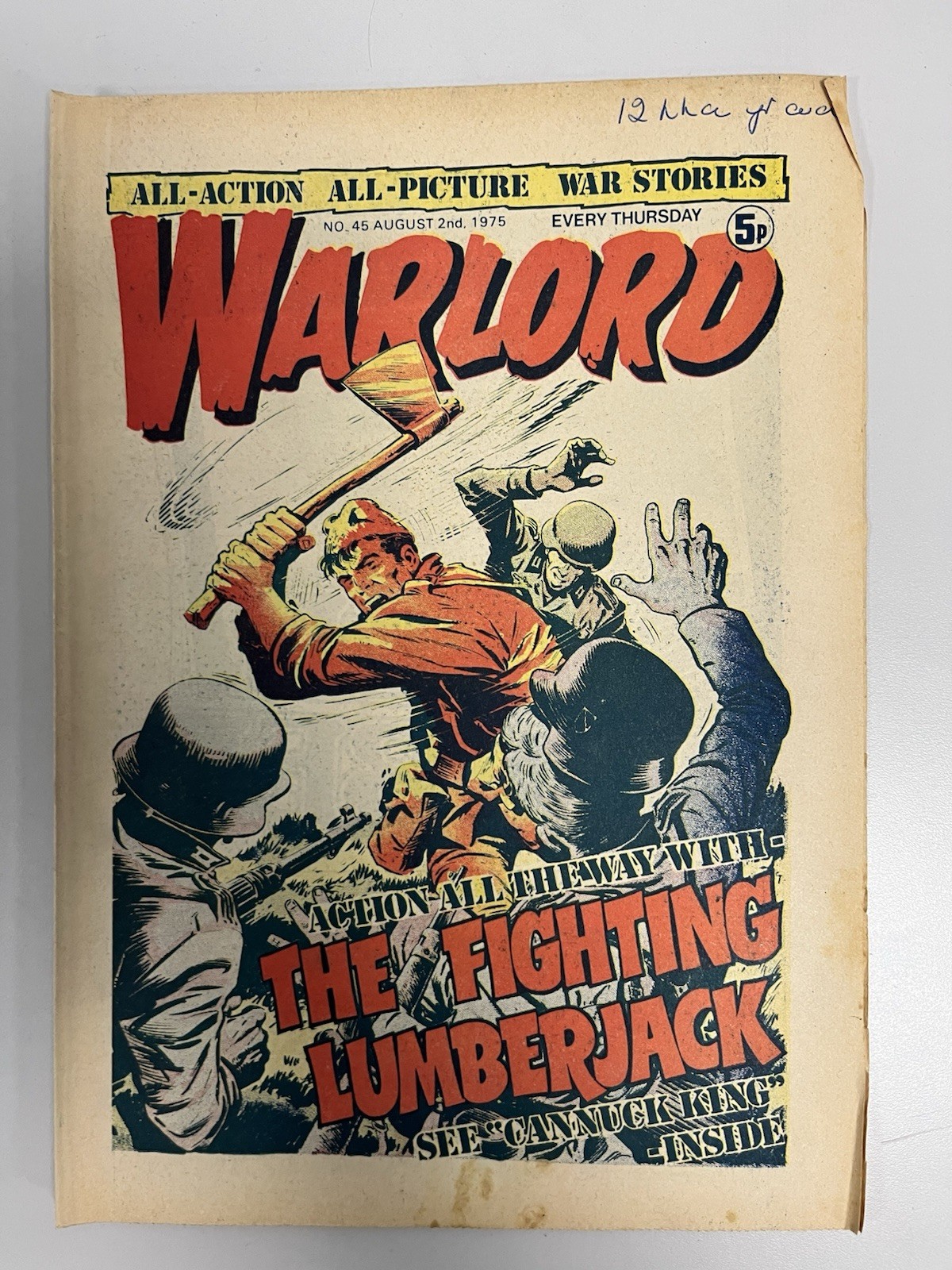 Warlord Comic No# 45 August 2nd 1975 FN/VF