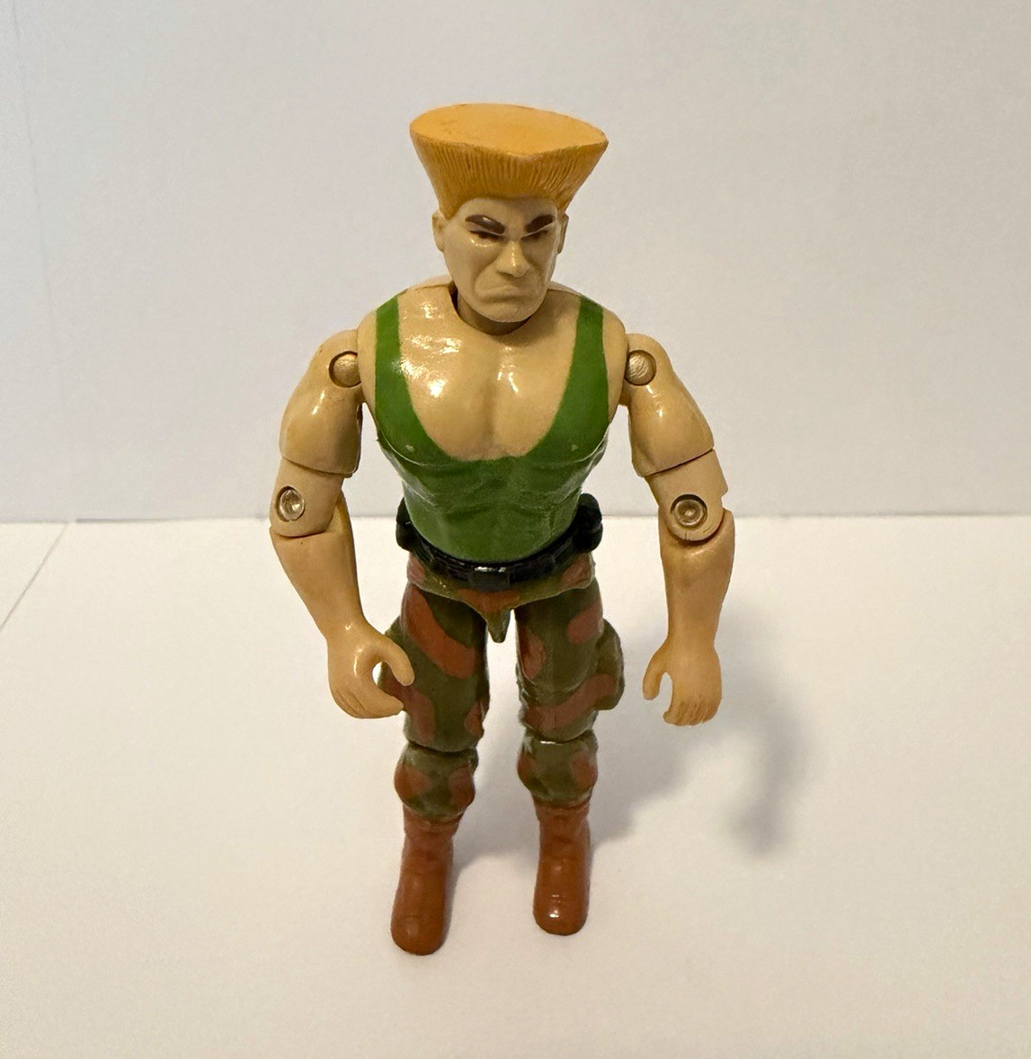 G.I. vintage JOE Street Fighter II Guile Sonic Boom Tank Driver verde sciolto