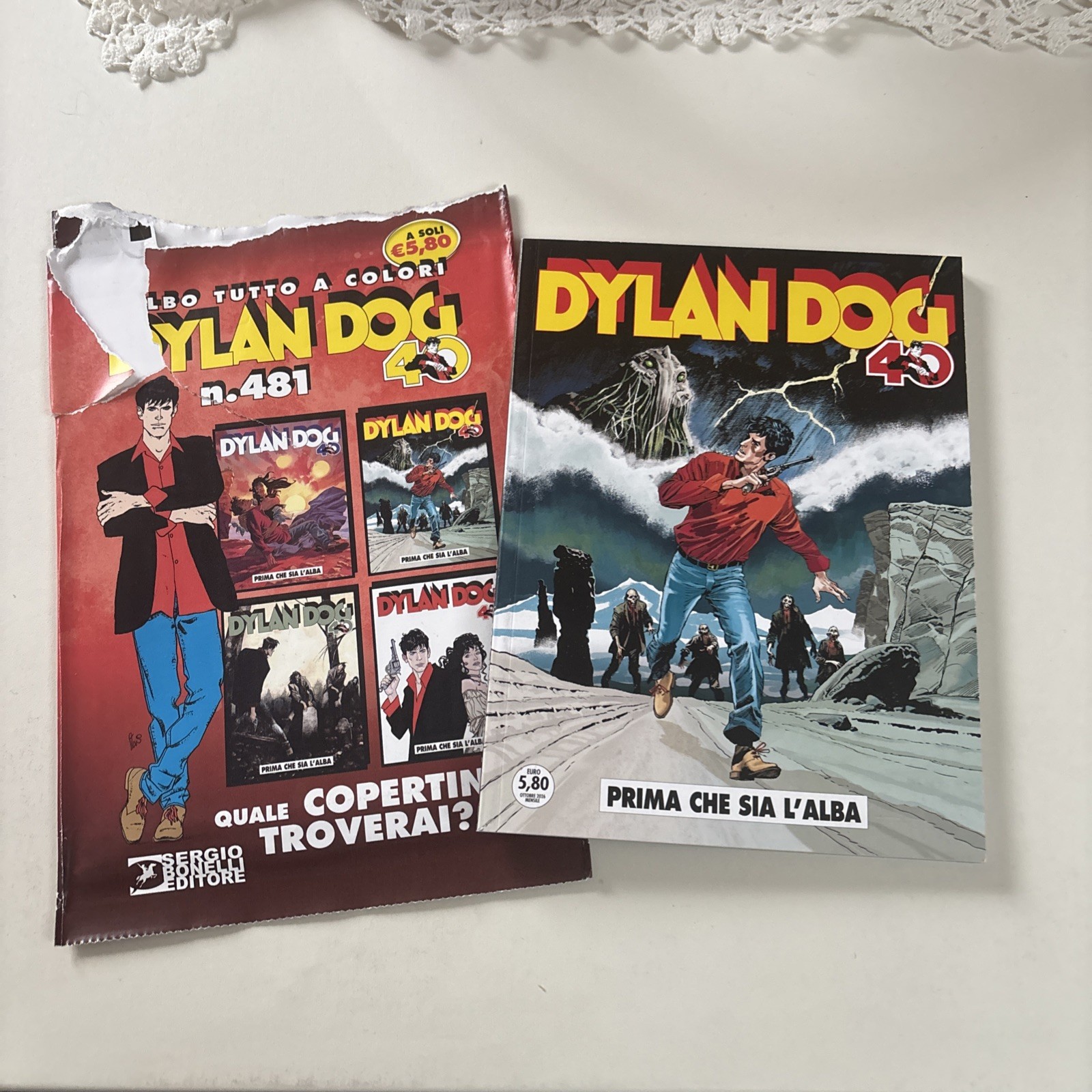 DYLAN DOG N. 481 VARIANT VILLA -PRIMA CHE SIA L'ALBA  NUOVO  DA EDICOLA