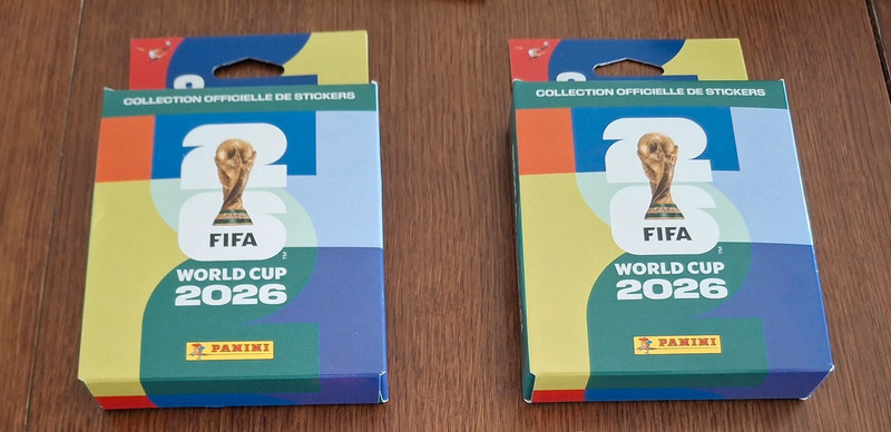 Lot de trois carton Panini Coupe du Monde 2026