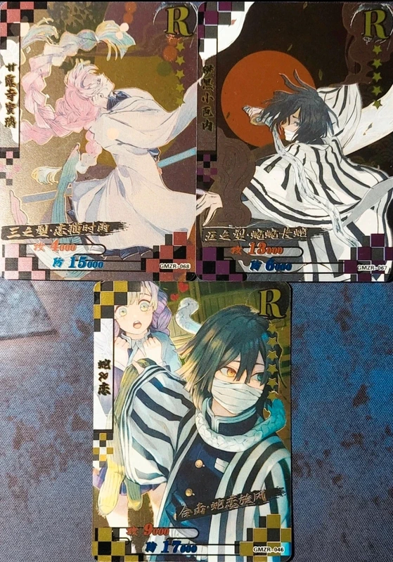 GMZR 3x Cartas Obanai y Mitsuri