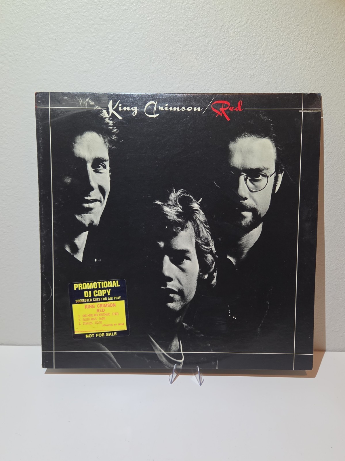 KING CRIMSON - Red - 1974 USA 1st Vinyl LP PROMO w/ Inner - Atlantic SD 18110