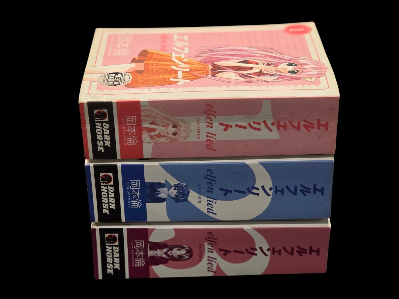 Dark Horse Elfen Lied Omnibus Manga Set 1-3 Inglese Giapponese Lynn Okamoto Shonen