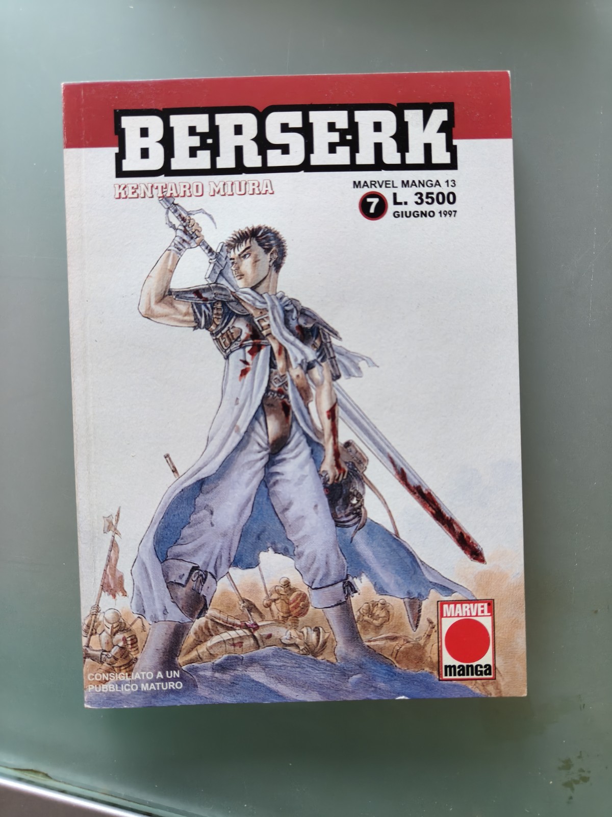 Marvel Manga Berserk N.7 Kentaro Miura 1997 Italiano Numero singolo