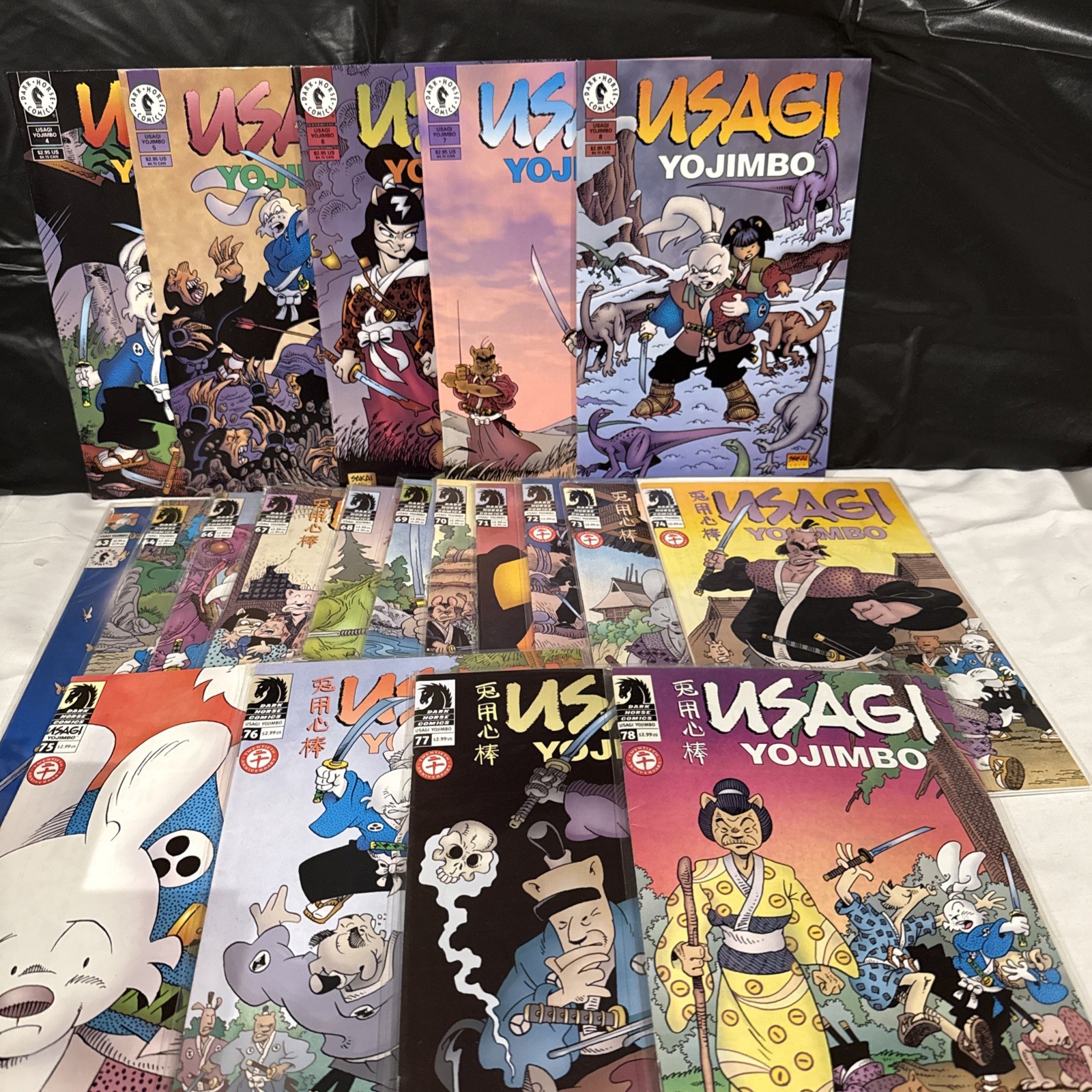Lotto 20 fumetti Usagi Yojimbo Dark Horse numeri #4-8 e #63-78 mancanti 65