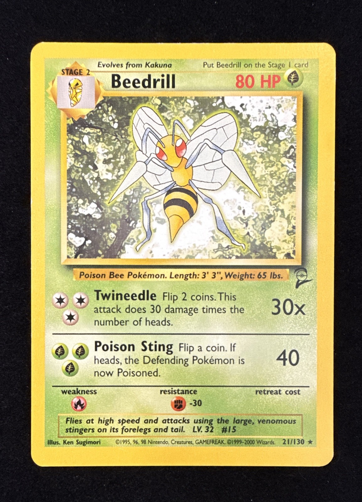 Beedrill - Set Base 2 - 21/130 - Pokemon TCG - LP