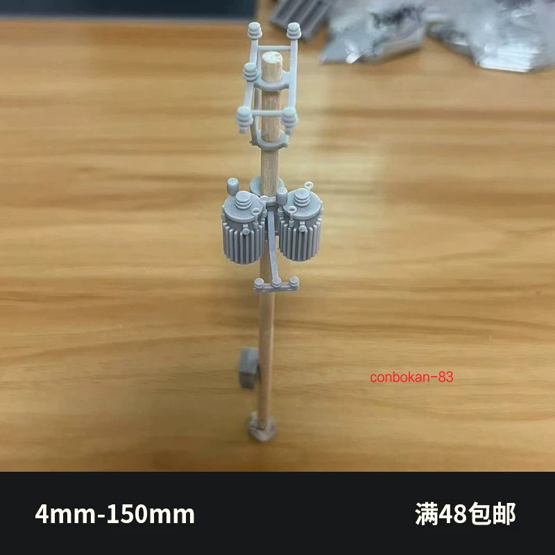 1/64 Scale Mini Electric Pole Model Accessories Handmade Scene Building Props