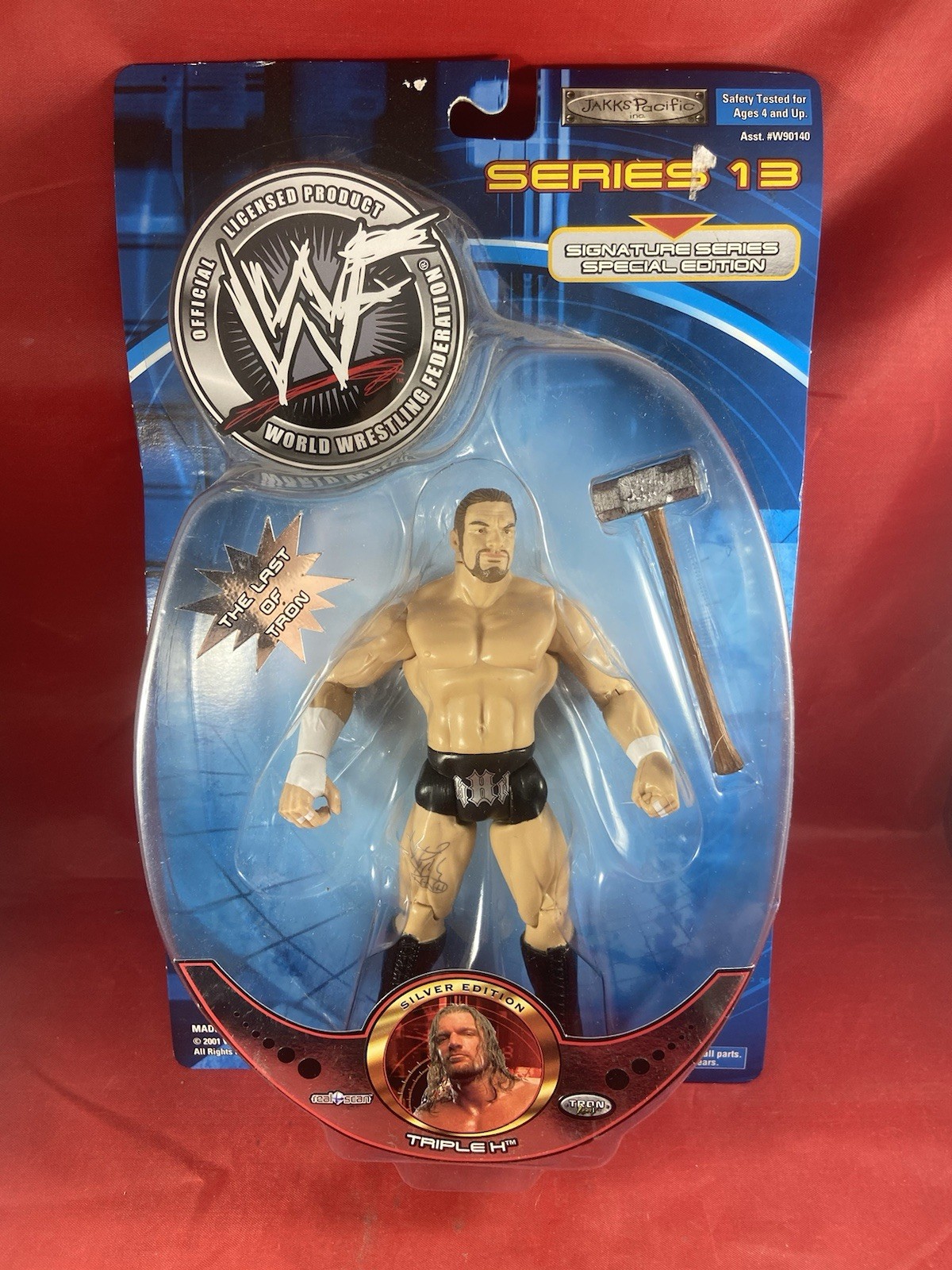 Triple H Signature Series 13 Silver Edition 2001 Jakks WWF Wrestling Figure WWE 