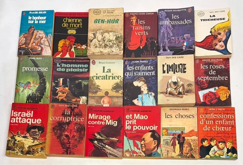 Lot 2 de 18 Livres de poche J’ai Lu en français