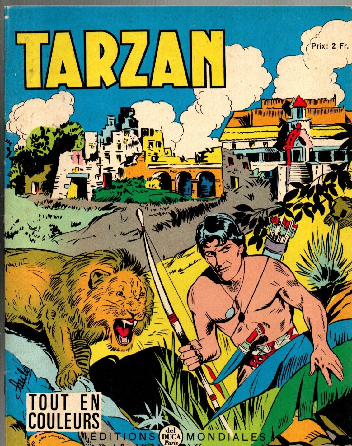TARZAN Tout en couleurs n°12. Editions Mondiales  1965. Etat neuf