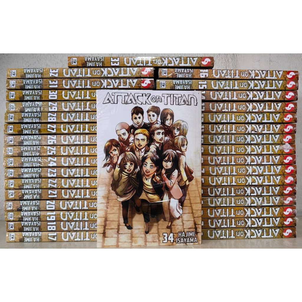 Attack on Titan Manga Vol 1-34 Inglese Nuovo Completo Hajime Isayama Spedizione Veloce
