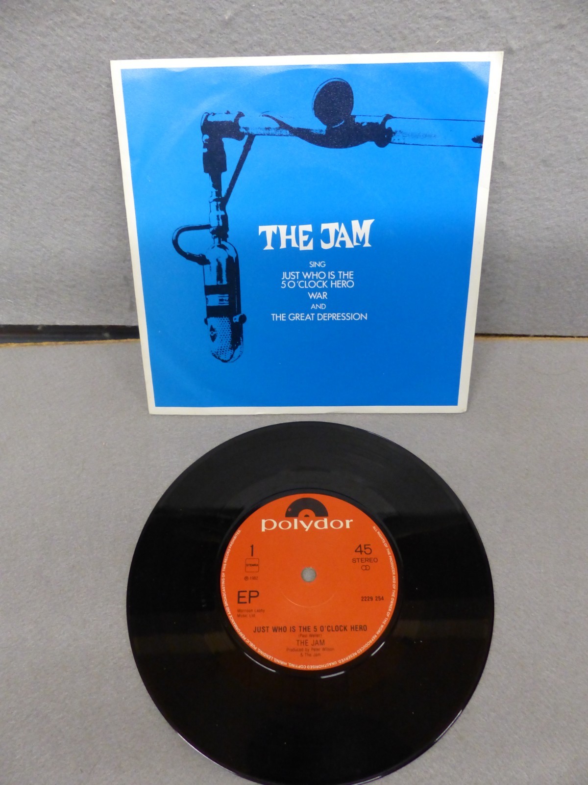 The Jam: Just who is the 5 O'clock hero  - Vinyl P/S 7" -1982 -2229 254 - EX/EX