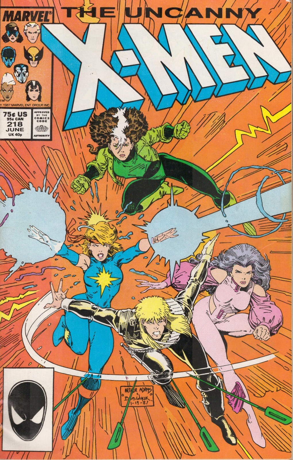 52864: MARVEL THE UNCANNY X-MEN #218 G Grade