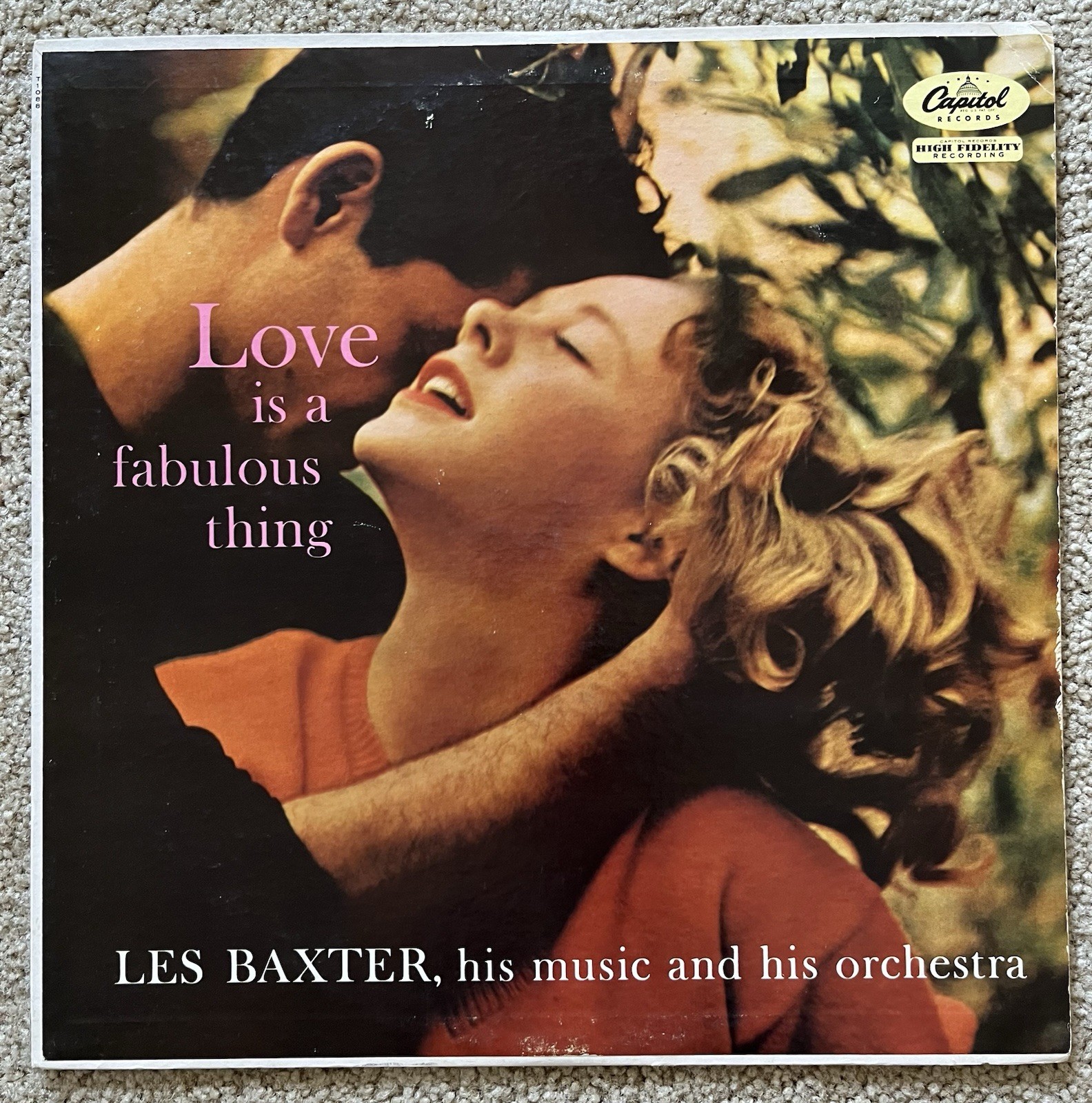 LES BAXTER – Love Is a Fabulous Thing LP 1959 w/ Inner Capitol T-1088 Mono * VG+