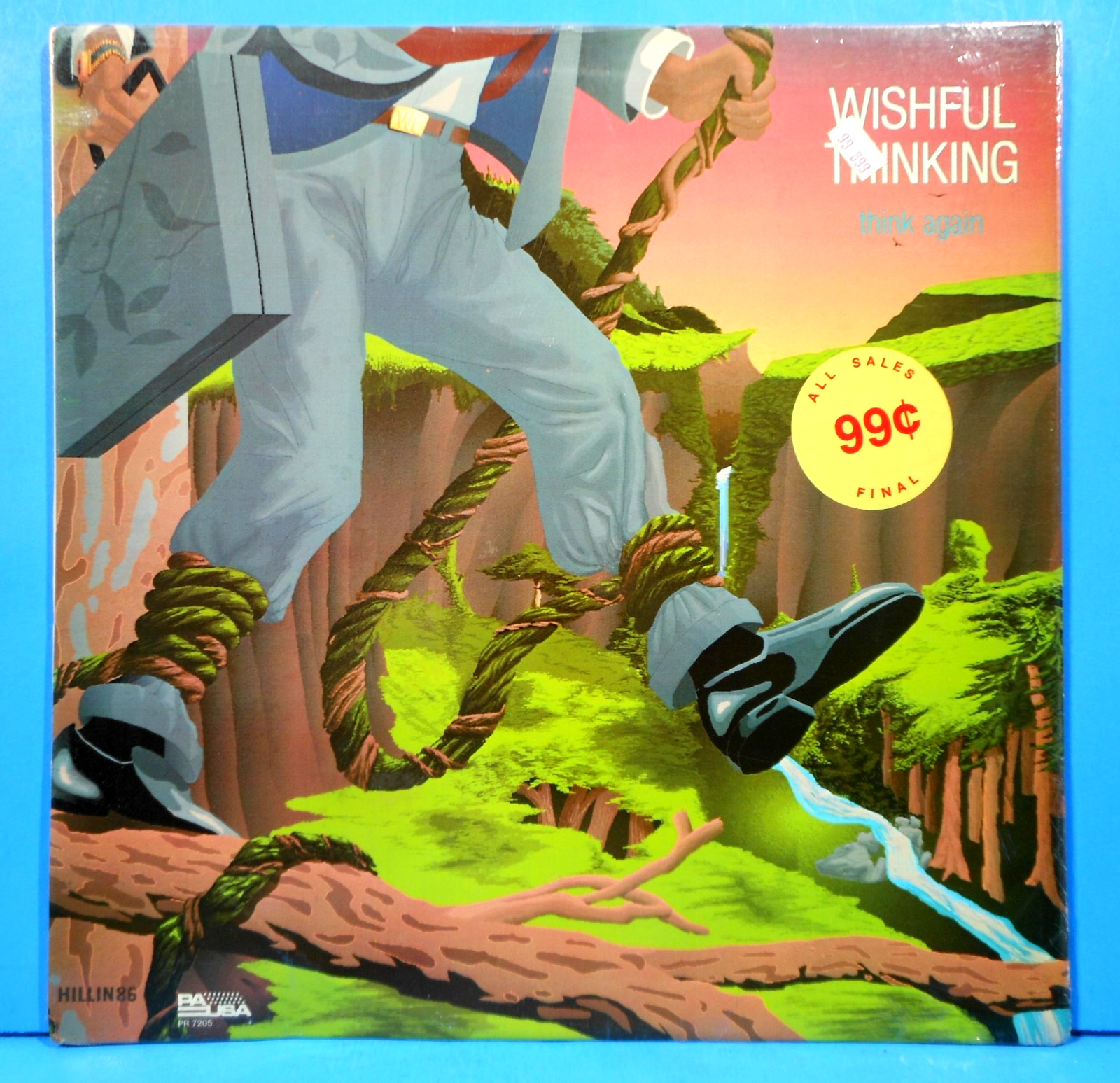 WISHFULL THINKING THINK AGAIN LP 1986 SHRINK GREAT CONDITION! VG++/VG++!!