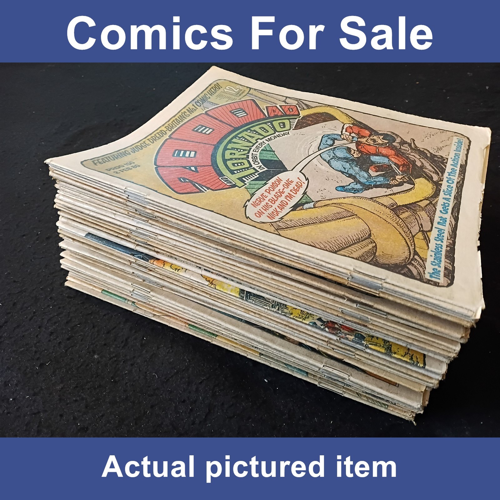 2000AD progs 150-199 comics - 1st Anderson Zenith- 50 comics job lot (LOT#15444)