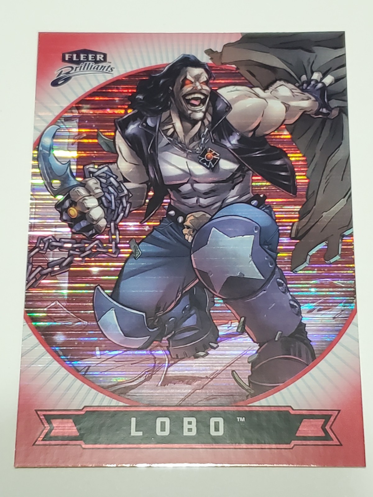 2025 Fleer Brilliants Superman LOBO #58 Red Heat Vision #'d 1154/1938
