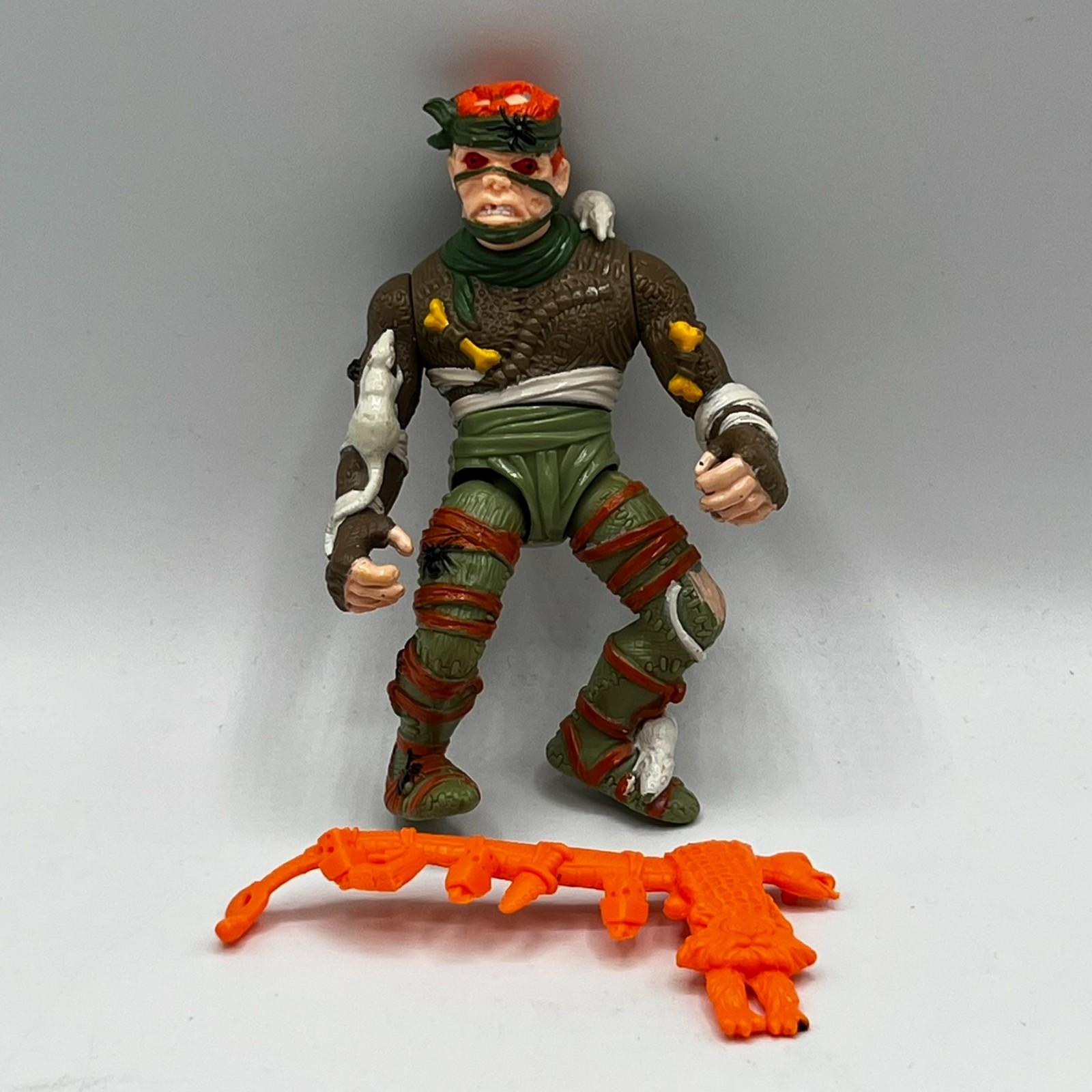TMNT Rat King Teenage Mutant Ninja Turtles Playmates 1989 vintage incompleto
