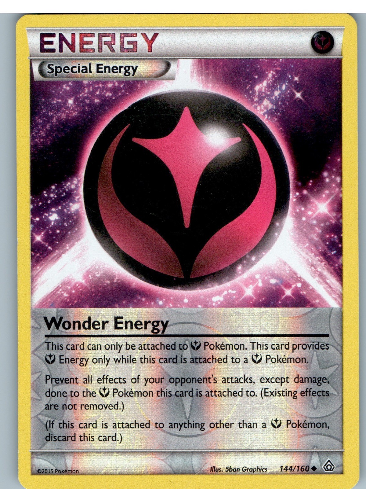Wonder Energy 144/160 Pokemon Scontro Primordiale Non Comune Holo Reverse Giocato Leggermente