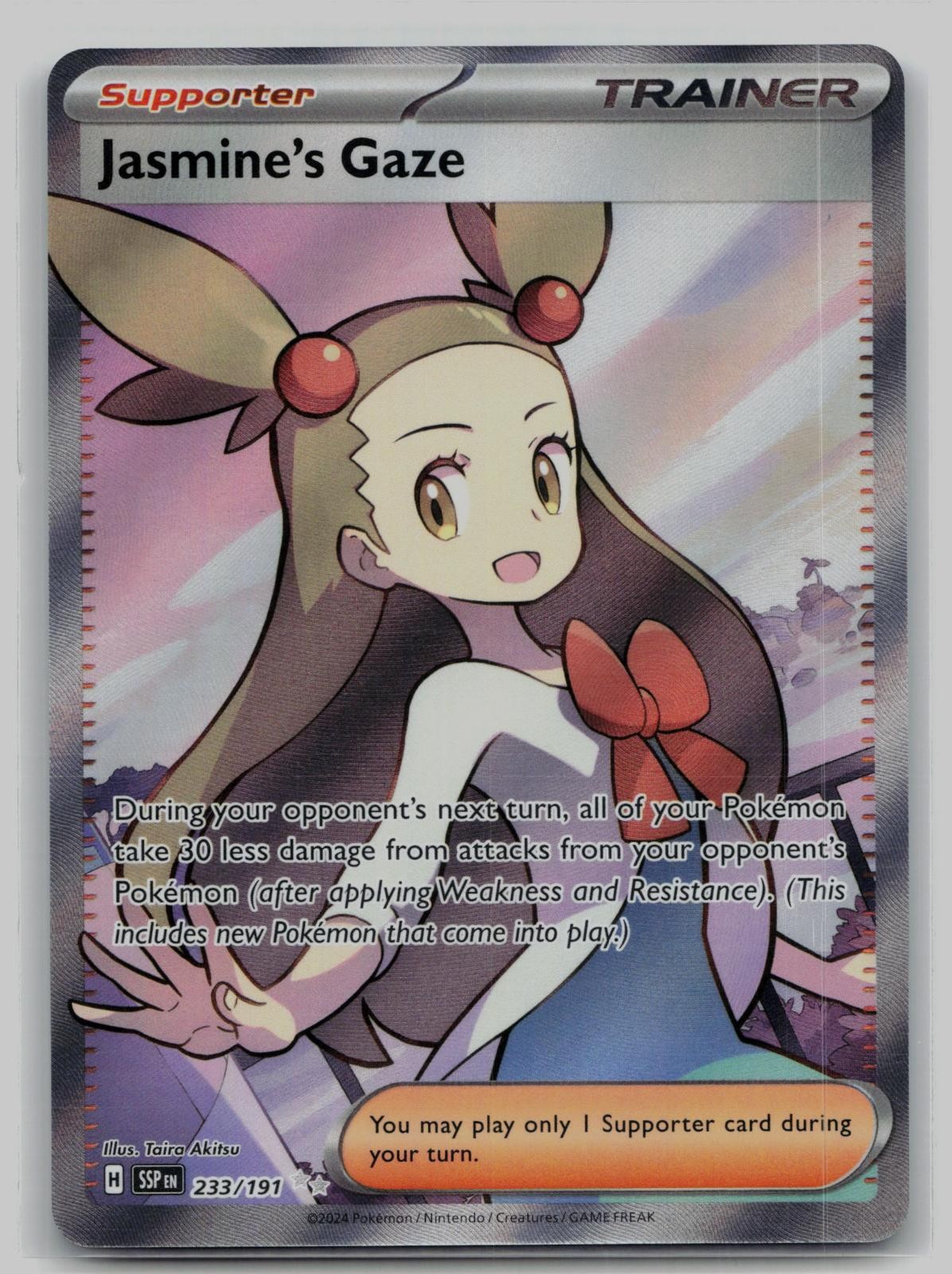 Jasmine's Gaze 233/191 Ultra Rare Surging Sparks Pokemon Holo Near Mint