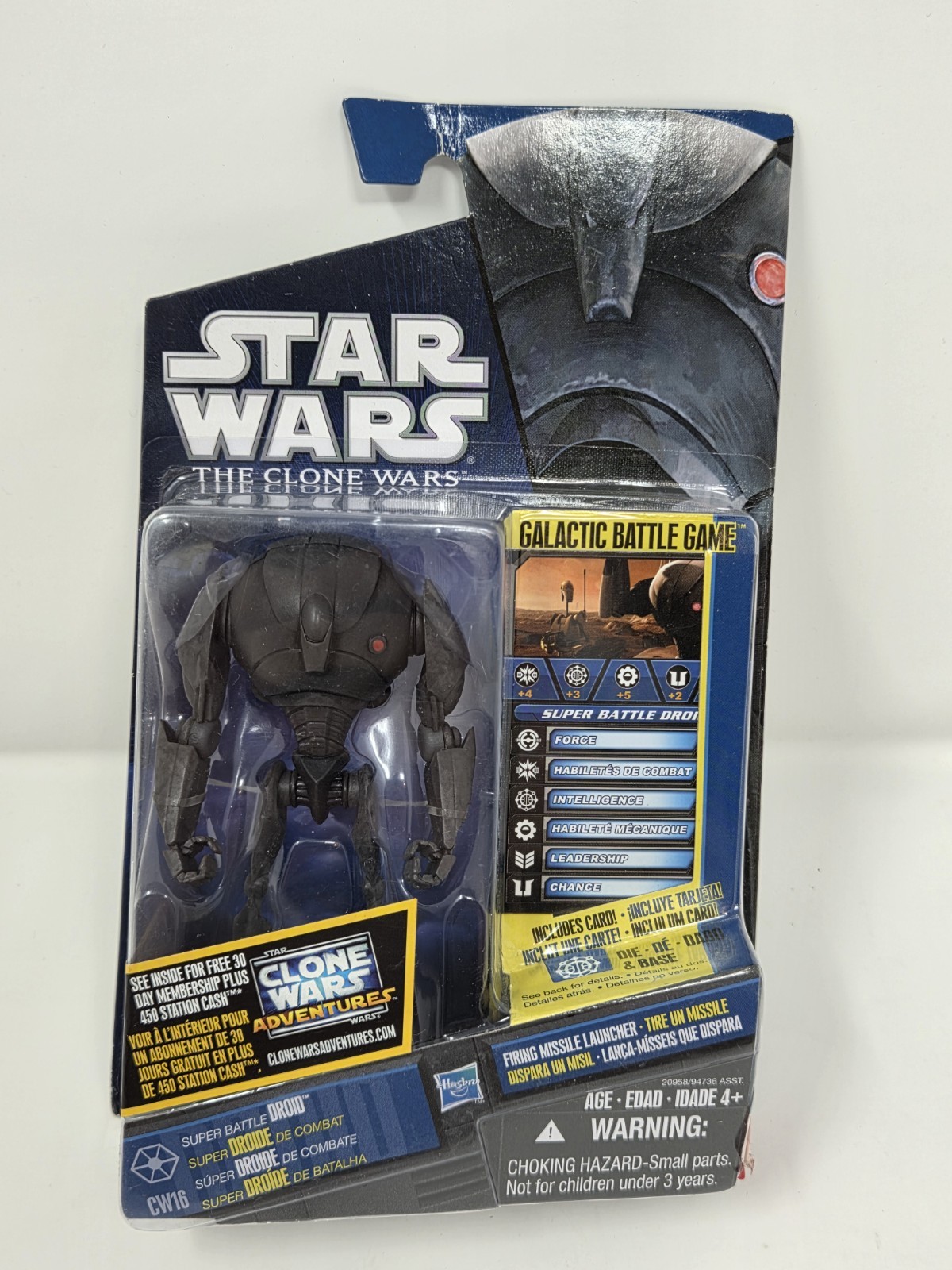 Star Wars The Clone Wars Super Battle Droid CW16 Galactic Battle Game Sealed New