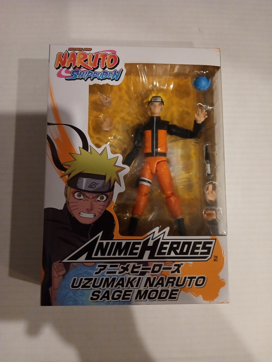 Naruto Shippuden Uzumaki Naruto 6" Action Figure Bandai Anime Heroes New Sealed