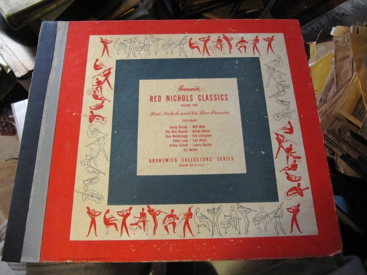 RED NICHOLS CLASSICS VOL 2 Five Pennies Jimmy Dorsey EMPTY ALBUM Brunswick B1019