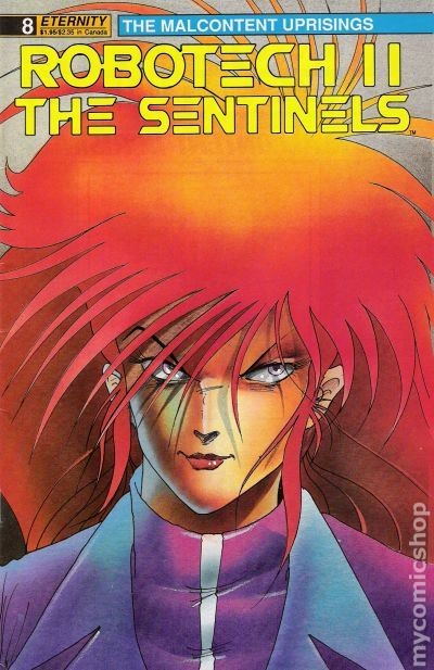 Robotech 2 Le Sentinelle Le Rivolte Malcontent #8 FN 1990 Immagine Stock