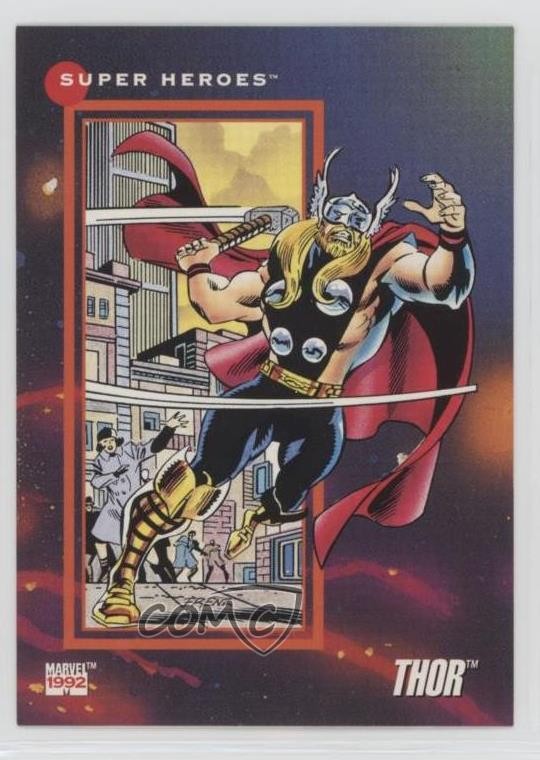 1992 Impel Marvel Universe Serie III Supereroi Thor #48 1md