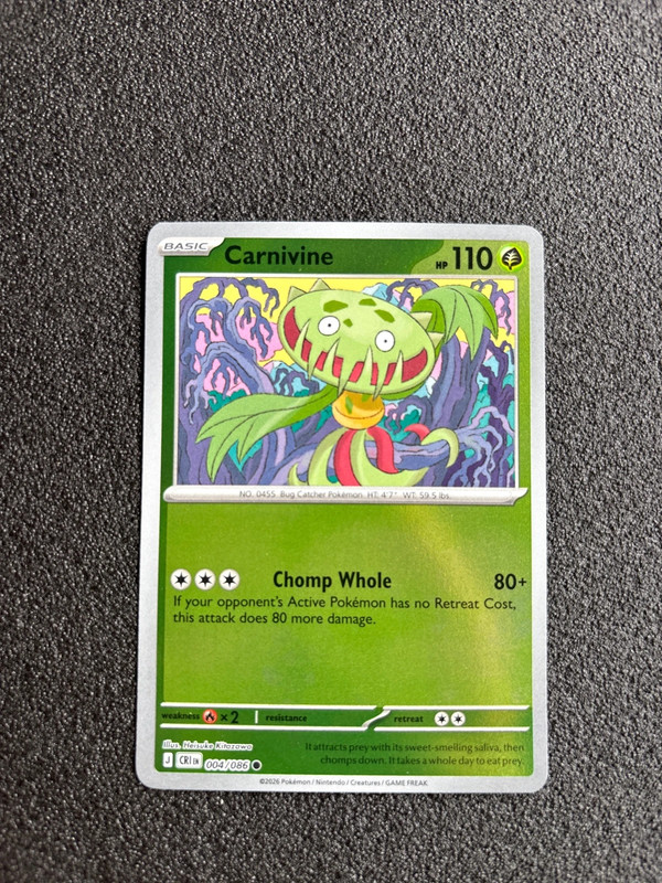 2026 Pokémon Carnivine EN