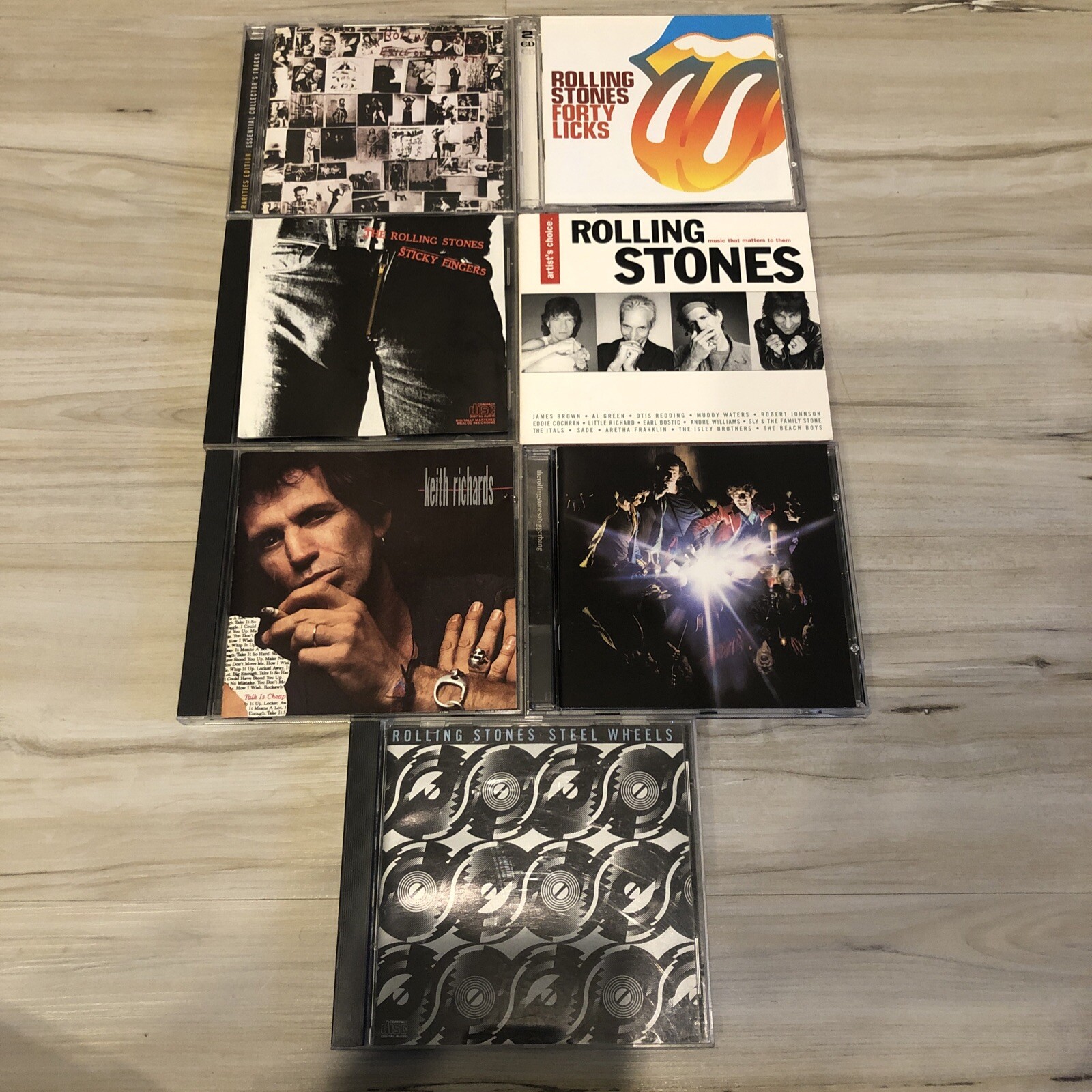 Rolling Stones 8 CD LOT Exile  on Main St /Rarities Edition Forty Licks Sticky