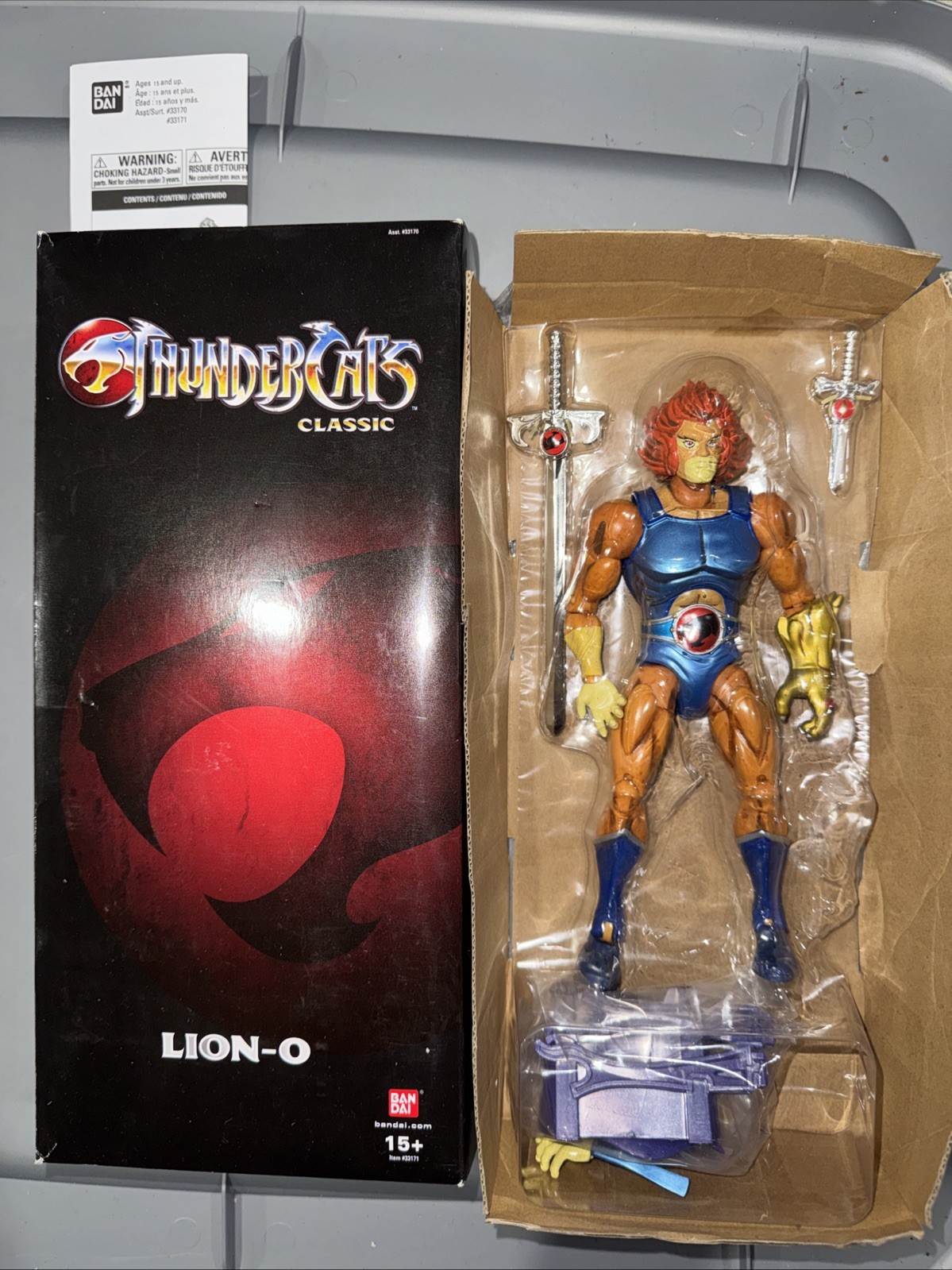 Bandai Thundercats Classic Lion-O 2011 SDCC esclusivo completo come da foto