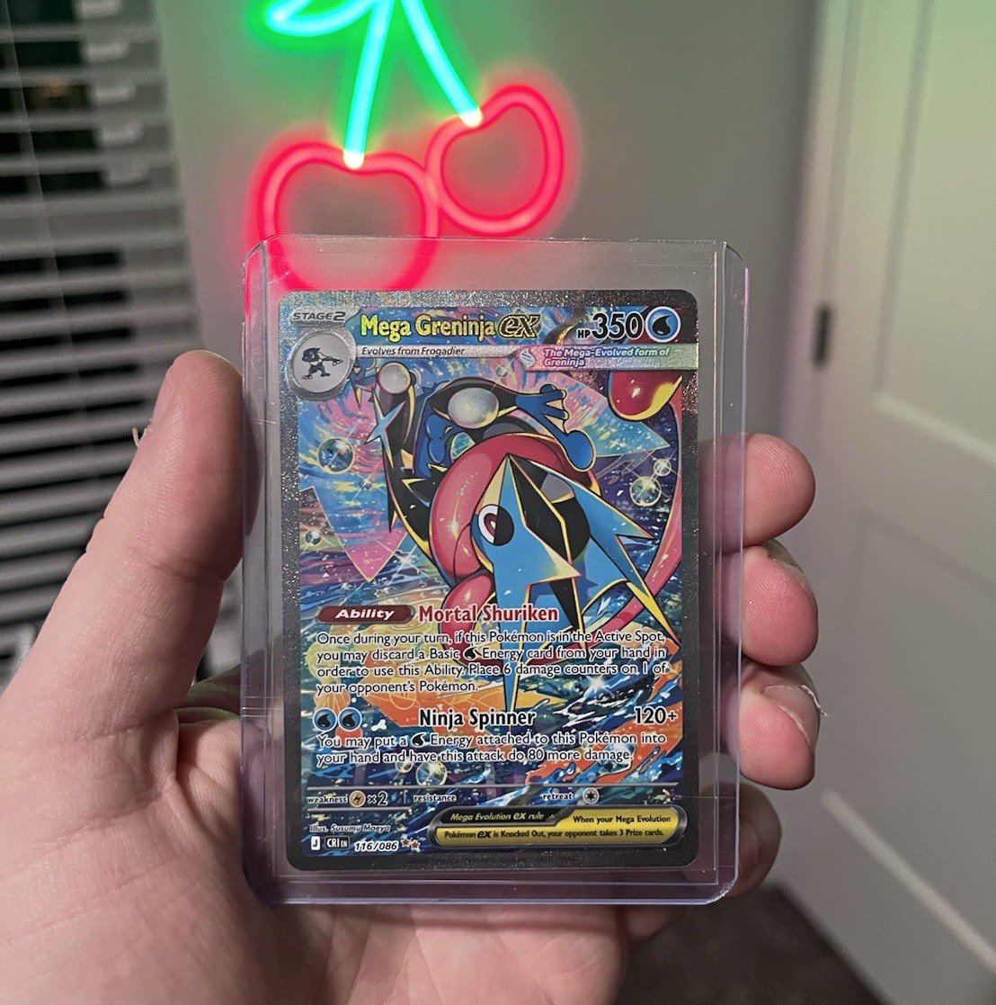 Mega Greninja EX 116/108 Evoluzioni Full Art Holo Ultra Rara Inglese