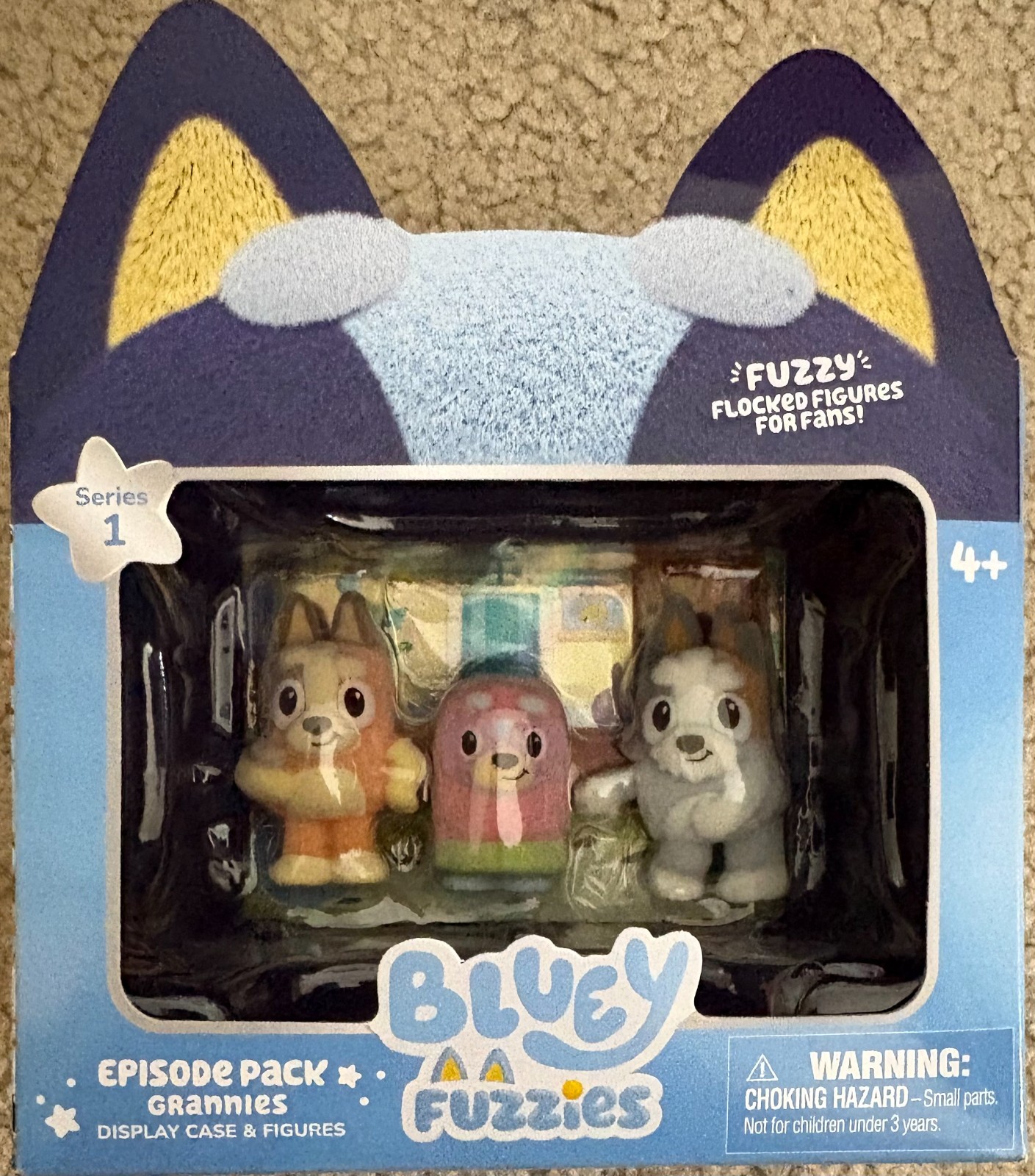 Bluey Fuzzies Episode Pack Grannies Serie 1 Nuova Vetrina Figure Bingo