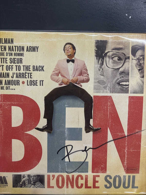 Disque vinyle, 33 T. Ben l’Oncle Soul dédicacé