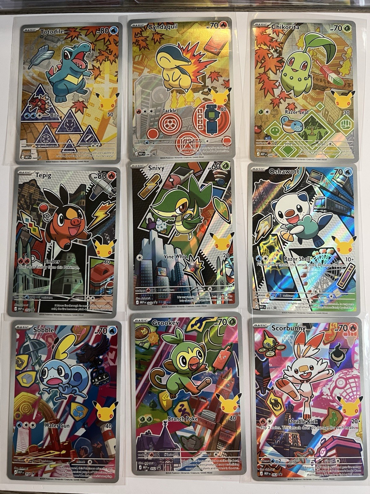 Pokémon Primo Partner Illustrazione Collezione Serie 2 Set Completo 9 Carte