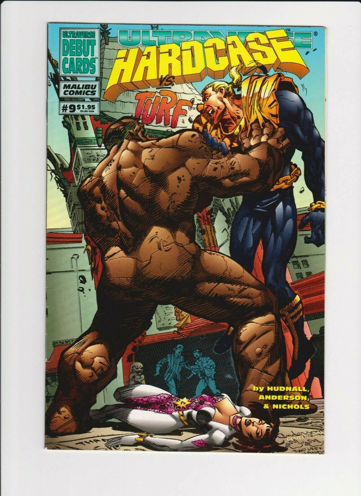 Hardcase vs Turf True Confessions Volume 1 No 9 February 1994 Malibu Comics VG