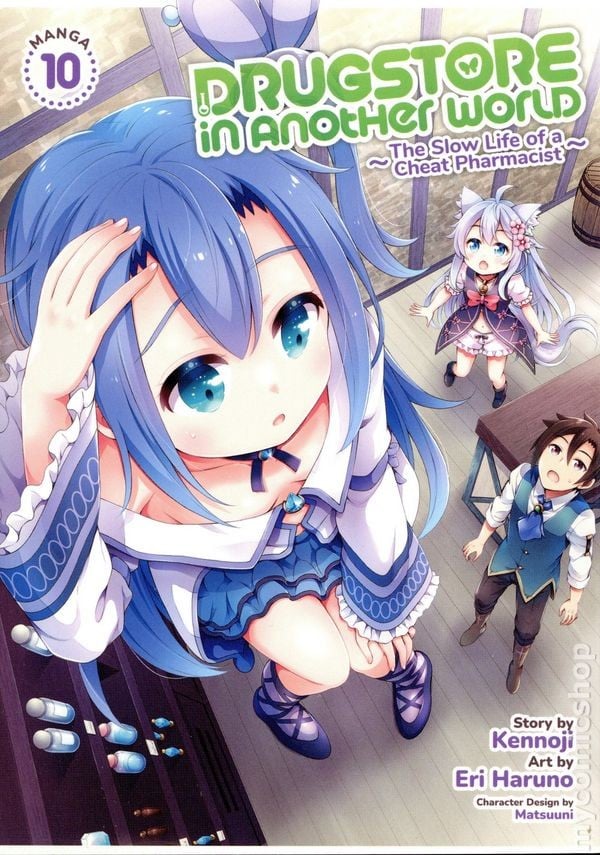 Drugstore in Another World Vita Lenta di un Trucco Farmacista GN Manga #10 Nuovo con etichette 2024