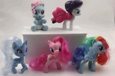 My Little Pony Figure Hasbro - 3 Brushables, 1 Newborn, & 1 Hard plastic W/ Cape