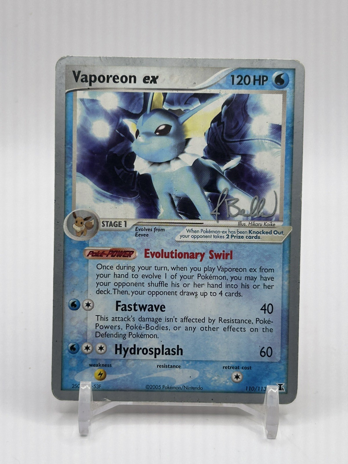 Vaporeon EX Jimmy Ballard 110/113 World Championship 2006 MP