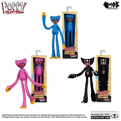 McFarlane Poppy Playtime Wave 2 12 Inch Bendable Figures Set Huggy Killy Kissy