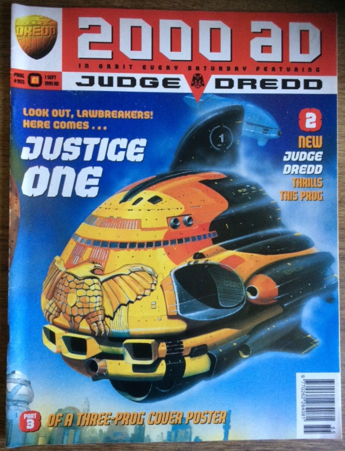 2000 AD Featuring Judge Dredd Magazine issue 955, 1 September 1995.