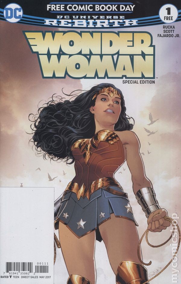 Wonder Woman FCBD #1 FN 6.0 2017 Immagine Stock